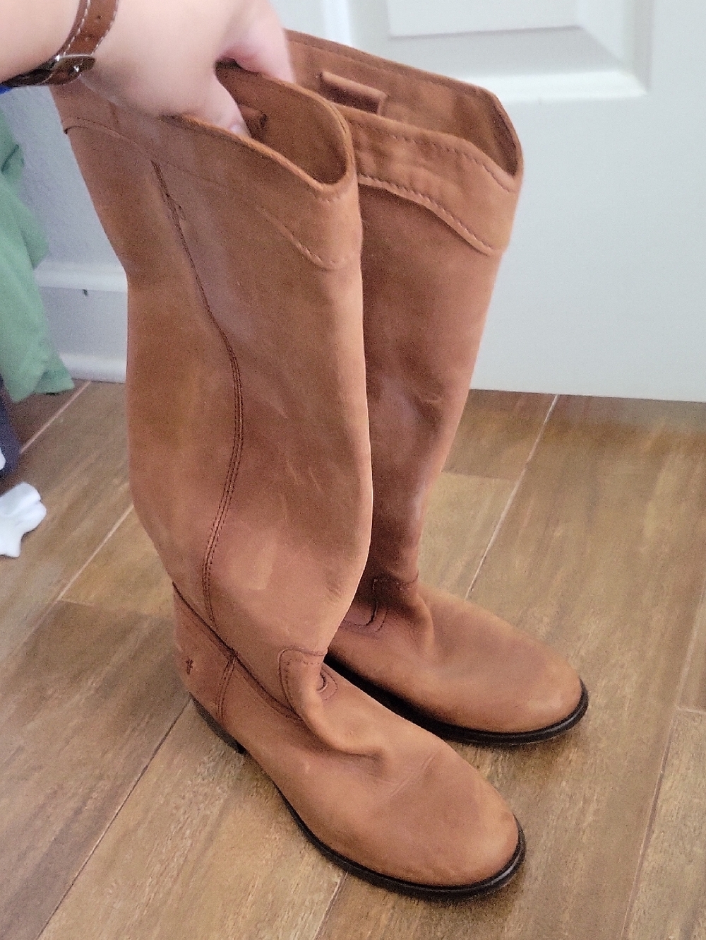 Frye Tall Cognac Leather Over-the-Knee Boots